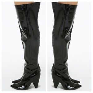 Over The Knee Patent Thigh High Boots
